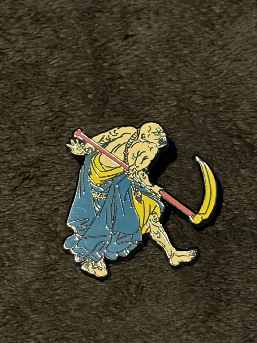 Strike Gently Co Scytheman Metal Enamel Pin